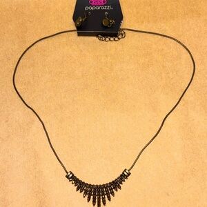 Paparazzi Bronze Necklace with Earrings